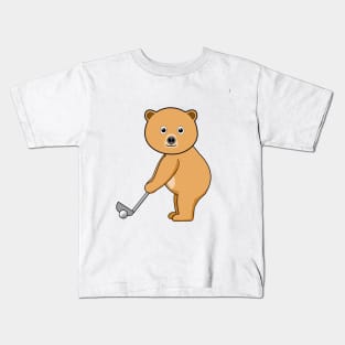 Bear and Golf Kids T-Shirt